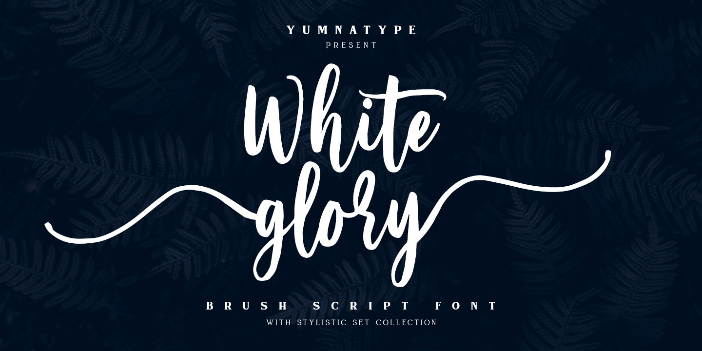 White Glory Regular Font preview